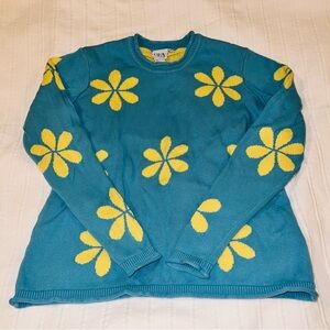 BFA Classics Teal and Yellow Sweater by RFA